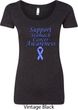 Support Stomach Cancer Awareness Ladies Scoop Neck