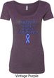 Support Stomach Cancer Awareness Ladies Scoop Neck