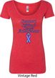 Support Stomach Cancer Awareness Ladies Scoop Neck