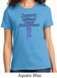Support Stomach Cancer Awareness Ladies T-shirt