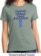 Support Stomach Cancer Awareness Ladies T-shirt
