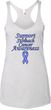 Support Stomach Cancer Awareness Ladies Tri Blend Racerback