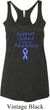 Support Stomach Cancer Awareness Ladies Tri Blend Racerback