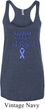 Support Stomach Cancer Awareness Ladies Tri Blend Racerback