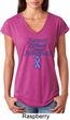 Support Stomach Cancer Awareness Ladies Tri Blend V-neck