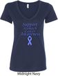 Support Stomach Cancer Awareness Ladies V-Neck