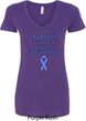 Support Stomach Cancer Awareness Ladies V-Neck