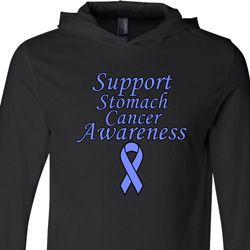 Support Stomach Cancer Awareness Lightweight Hoodie