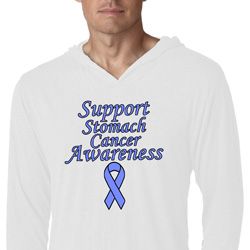 Support Stomach Cancer Awareness Lightweight Hoodie Tee