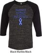 Support Stomach Cancer Awareness Raglan Shirt