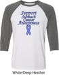 Support Stomach Cancer Awareness Raglan Shirt