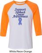 Support Stomach Cancer Awareness Raglan Shirt