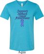 Support Stomach Cancer Awareness Tri Blend V-neck