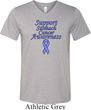 Support Stomach Cancer Awareness Tri Blend V-neck