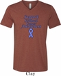 Support Stomach Cancer Awareness Tri Blend V-neck