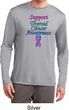 Support Thyroid Cancer Awareness Dry Wicking Long Sleeve