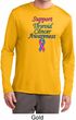 Support Thyroid Cancer Awareness Dry Wicking Long Sleeve