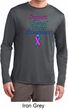 Support Thyroid Cancer Awareness Dry Wicking Long Sleeve