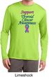 Support Thyroid Cancer Awareness Dry Wicking Long Sleeve