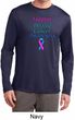Support Thyroid Cancer Awareness Dry Wicking Long Sleeve