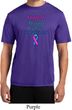 Support Thyroid Cancer Awareness Dry Wicking T-shirt