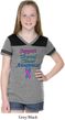 Support Thyroid Cancer Awareness Girls Football Tee