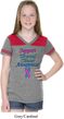 Support Thyroid Cancer Awareness Girls Football Tee