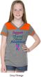 Support Thyroid Cancer Awareness Girls Football Tee