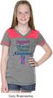 Support Thyroid Cancer Awareness Girls Football Tee