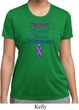 Support Thyroid Cancer Awareness Ladies Dry Wicking T-shirt