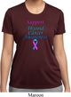 Support Thyroid Cancer Awareness Ladies Dry Wicking T-shirt