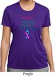 Support Thyroid Cancer Awareness Ladies Dry Wicking T-shirt