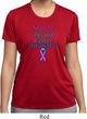 Support Thyroid Cancer Awareness Ladies Dry Wicking T-shirt