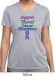 Support Thyroid Cancer Awareness Ladies Dry Wicking T-shirt