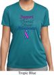 Support Thyroid Cancer Awareness Ladies Dry Wicking T-shirt