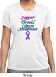 Support Thyroid Cancer Awareness Ladies Dry Wicking T-shirt