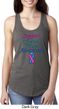 Support Thyroid Cancer Awareness Ladies Ideal Racerback