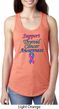 Support Thyroid Cancer Awareness Ladies Ideal Racerback