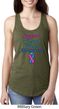 Support Thyroid Cancer Awareness Ladies Ideal Racerback
