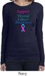 Support Thyroid Cancer Awareness Ladies Long Sleeve