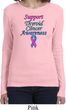 Support Thyroid Cancer Awareness Ladies Long Sleeve