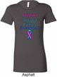 Support Thyroid Cancer Awareness Ladies Longer Length Shirt