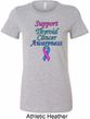 Support Thyroid Cancer Awareness Ladies Longer Length Shirt