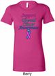 Support Thyroid Cancer Awareness Ladies Longer Length Shirt