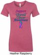 Support Thyroid Cancer Awareness Ladies Longer Length Shirt