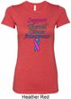 Support Thyroid Cancer Awareness Ladies Longer Length Shirt