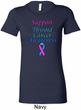Support Thyroid Cancer Awareness Ladies Longer Length Shirt