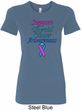 Support Thyroid Cancer Awareness Ladies Longer Length Shirt