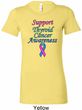 Support Thyroid Cancer Awareness Ladies Longer Length Shirt