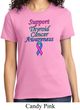Support Thyroid Cancer Awareness Ladies T-shirt
